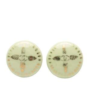 Chanel Cc Logo Round Clip-On Earrings #229085C62B